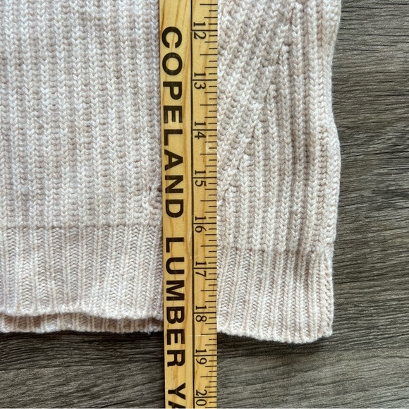 Naadam Merino Wool Cashmere Fisherman Turtleneck Winter White Women's size Small - Picture 11 of 11